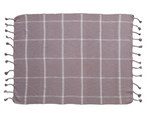 lilac cotton throw blanket