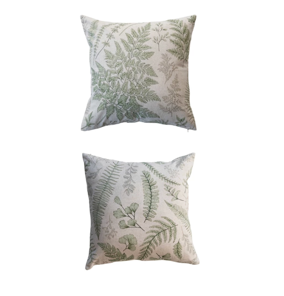 Cotton & Linen Botanical Pillows