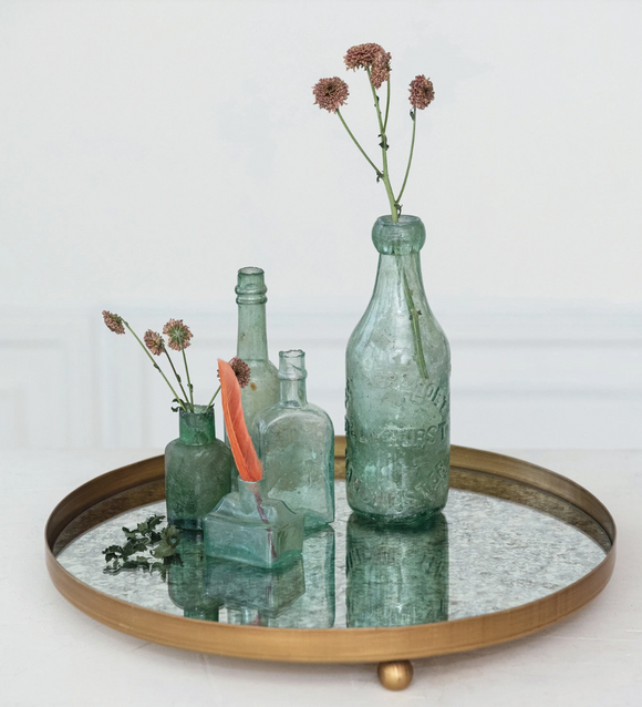 Antiqued Mirror Tray