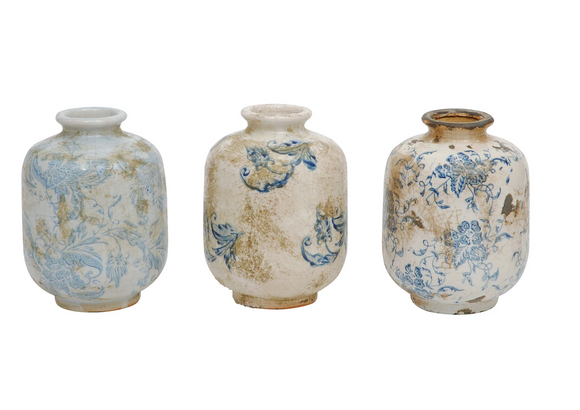 Blue and white vase