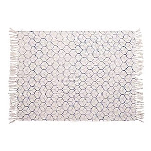 Throw Blanket - Ogee Pattern W/ Tassels