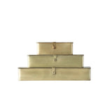 Decorative Boxes in Brass Finish